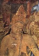 unknow artist Large bodhisattva, cave i Ajanta Germany oil painting artist